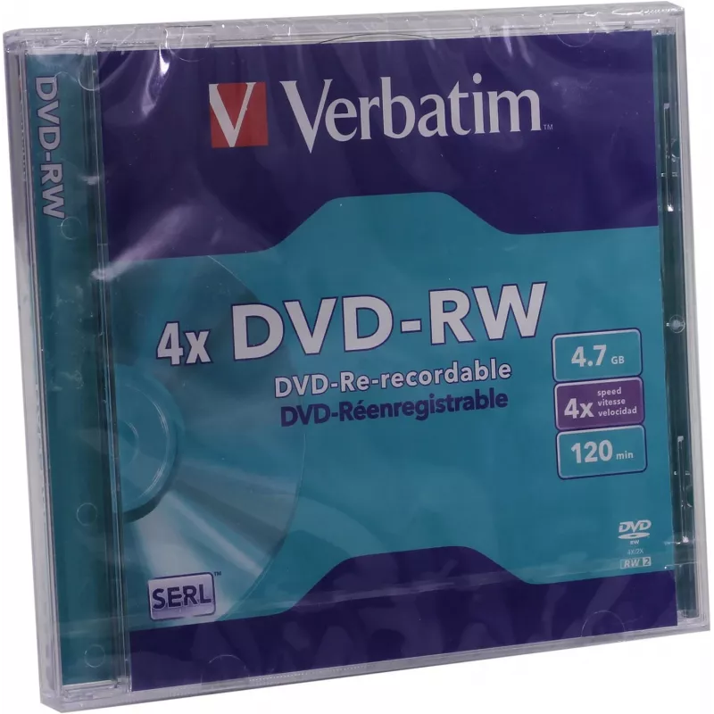 Verbatim DVD-RW 4,7 GB 4x, Jewel Case, 5 Stk. (43285)