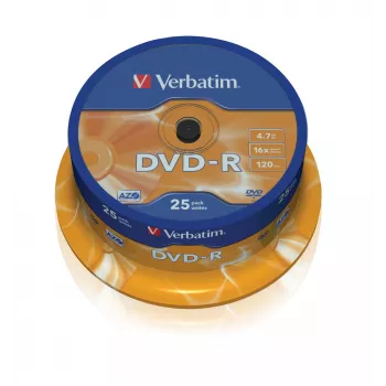 Verbatim DVD-R 4,7 GB 16x, Spindel, 25 Stück (43522)