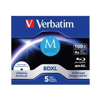 Verbatim M-Disc BD-R XL 100 GB 4x, Jewel Case, 5 Stück (43834)