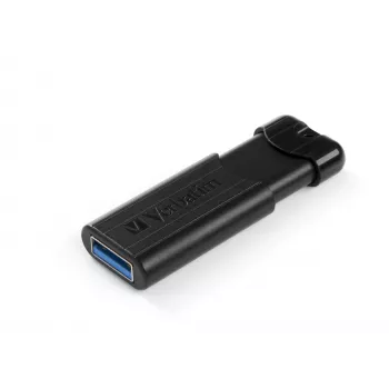 Verbatim PinStripe 3.0 - USB 3.0 Stick 16 GB – Schwarz, 16 GB, USB Typ-A, 3.2 Gen 1 (3.1 Gen 1), Slide, 7 g, Schwarz