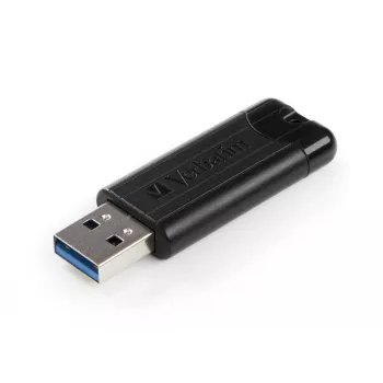 Verbatim PinStripe 3.0 - USB 3.0 Laufwerk 32 GB – Schwarz, 32 GB, USB Typ-A, 3.2 Gen 1 (3.1 Gen 1), Slide, 7 g, Schwarz