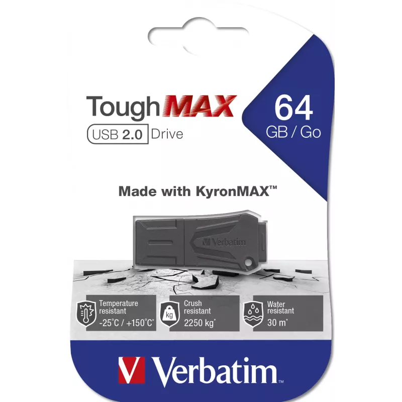 Verbatim ToughMAX – USB-Stick 64 GB – Schwarz