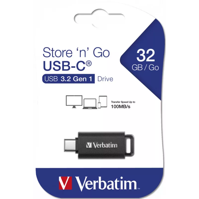 Verbatim Store 'n' Go USB-Flash-Laufwerk 128 GB USB Type-C 3.2 Gen 1 (3.1 Gen 1) Schwarz