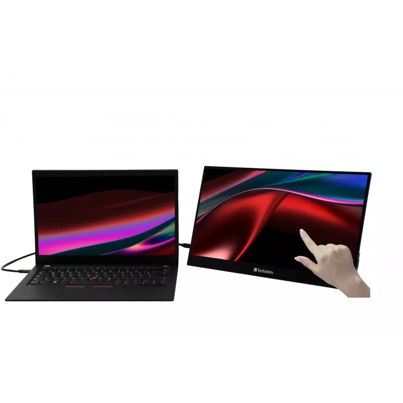 Verbatim 49593 Computer-Bildschirm 43,9 cm (17,3 Zoll) 1920 x 1080 Pixel Full HD LCD Touchscreen Schwarz