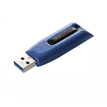 Verbatim V3 MAX - USB-3.0-Laufwerk 32 GB - Blau, 32 GB, USB Typ-A, 3.2 Gen 1 (3.1 Gen 1), 175 MB/s, Slide, Blau