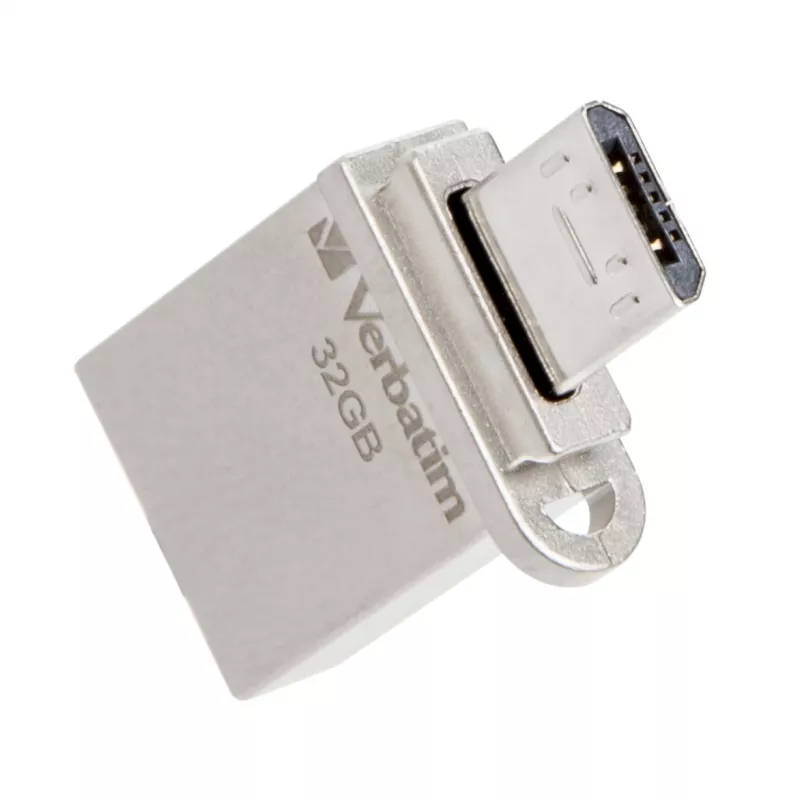 Verbatim Store 'n' Go OTG Micro USB-Stick 32 GB USB Typ-A / Micro-USB 3.2 Gen 1 (3.1 Gen 1) Silber