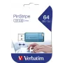 Verbatim Store 'n' Go PinStripe USB-2.0-Stick 64 GB, Karibikblau