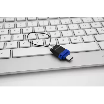 Verbatim Dual - USB 3.0-Laufwerk 32 GB - USB-C / USB-A - Blau