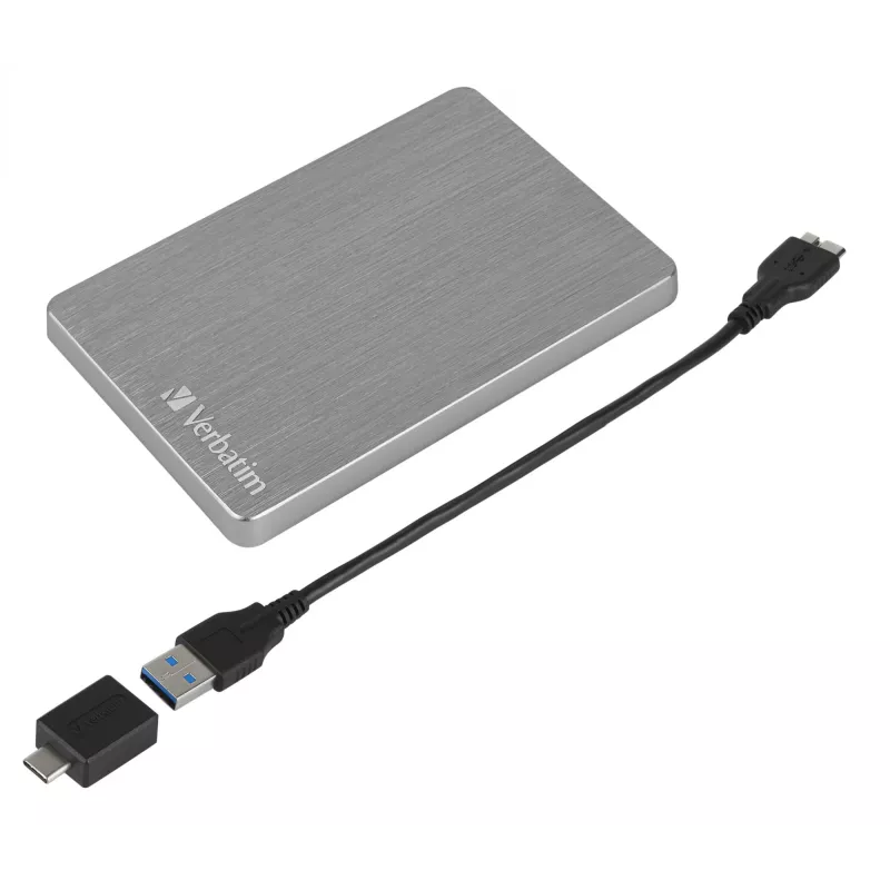 Verbatim Store 'n' Go ALU schlank Portable Hard Drive 1TB Space Grey