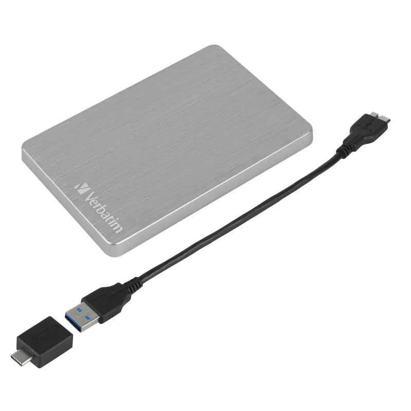 Verbatim Store 'n' Go ALU schlank Portable Festplatte 2 TB Silber