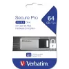 Verbatim Secure Pro - USB 3.0 Drive 64 GB - Silber