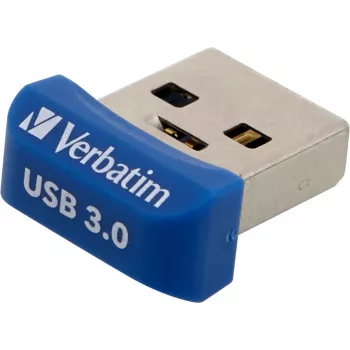 Verbatim Store 'n' Stay NANO - USB 3.0 Laufwerk 64 GB - Blau, 64 GB, USB Typ-A, 3.2 Gen 1 (3.1 Gen 1), Kappe, 3 g, Blau