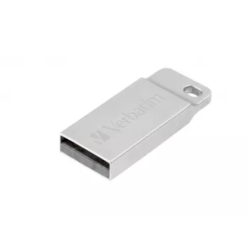 USB-Stick VERBATIM Metal Executive 16 GB, USB 2.0 Type-A, silber, kappenlos