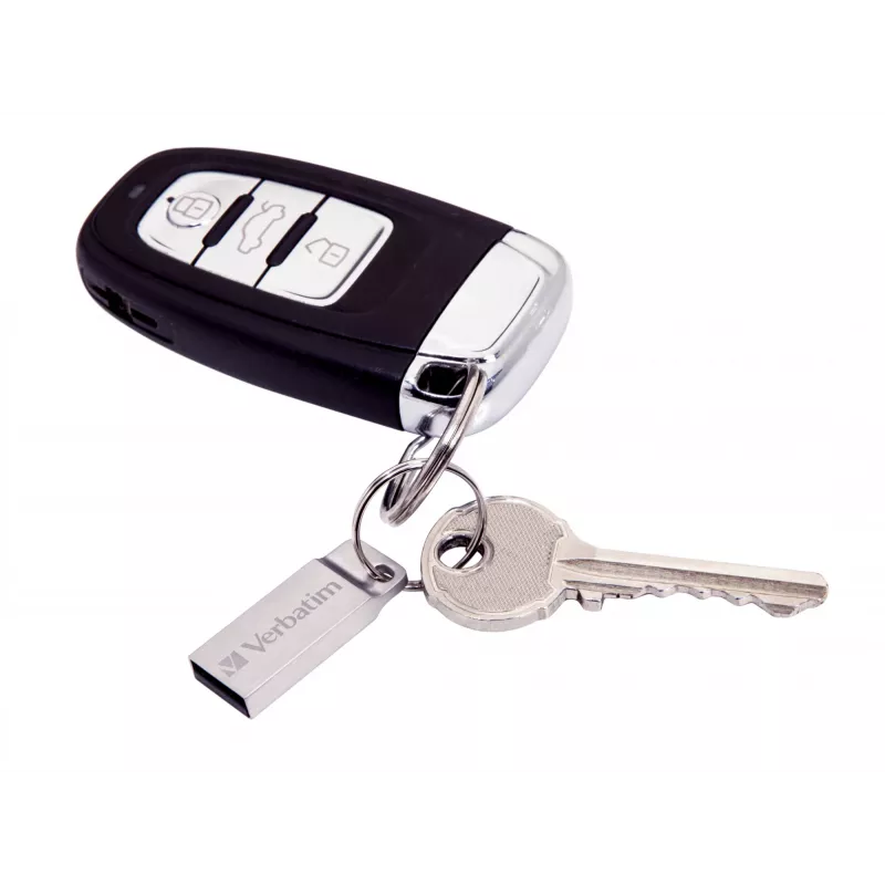 USB-Stick VERBATIM Metal Executive 16 GB, USB 2.0 Type-A, silber, kappenlos