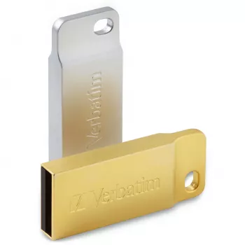 Verbatim Metal Executive – USB-Laufwerk 64 GB – Silber, 64 GB, USB Typ-A, 2.0, kappenlos, 3,6 g, Silber