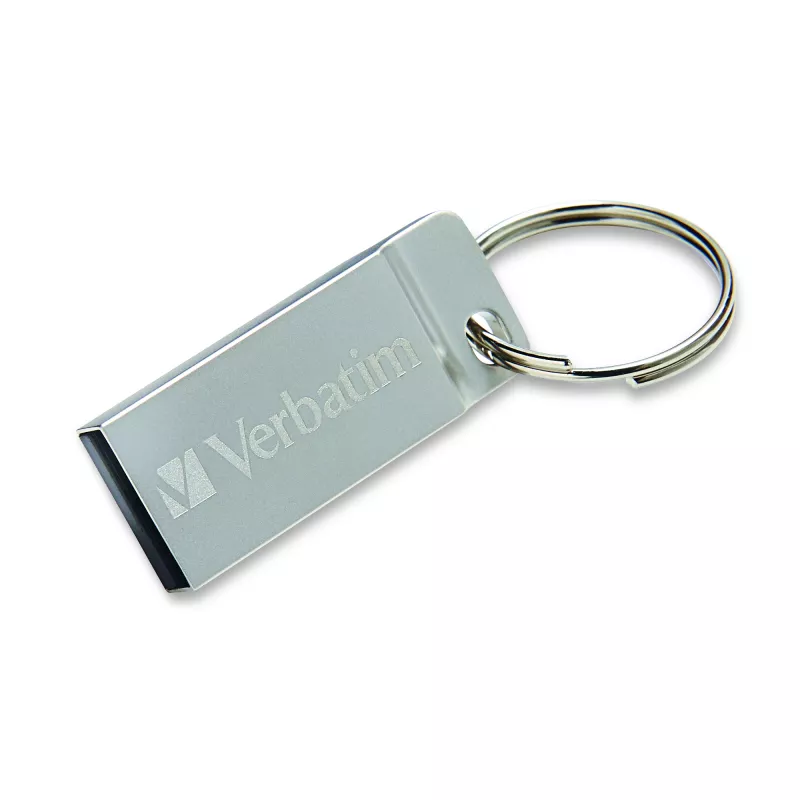 Verbatim Metal Executive – USB-Laufwerk 64 GB – Silber, 64 GB, USB Typ-A, 2.0, kappenlos, 3,6 g, Silber