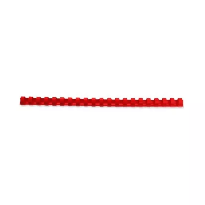 GBC CombBind Binderücken 6 mm A4 21R, Rot, 25 Blatt, Polyvinylchlorid (PVC), A4, 100 Stk.