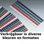 GBC CombBind Binderücken 8 mm A4 21R, Blau, 45 Blatt, Polyvinylchlorid (PVC), A4, 100 Stück