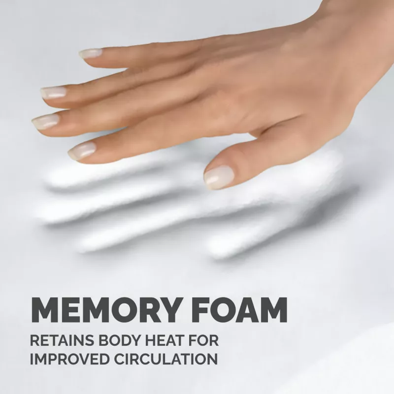 Fellowes Maus Mat Handgelenkauflage Memory-Schaumstoff Mauspad Ergonomische Mausmatte Schwarz