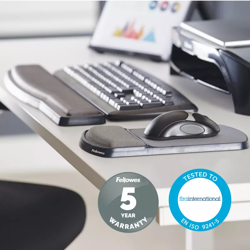 Fellowes Winkelverstellbare Mauspad-Handgelenkstütze Premium Gel