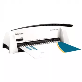 Fellowes Starlet 2+ Kunststoffkamm-Bindemaschine, Weiß, 12 Blatt Stanzleistung