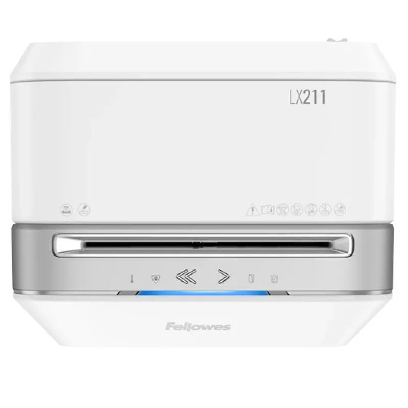 Fellowes Powershred LX211 Mikroschnitt-Aktenvernichter, weiß