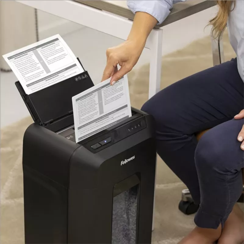 Fellowes Automax 80M Aktenvernichter Partikelschnitt 22 cm Schwarz