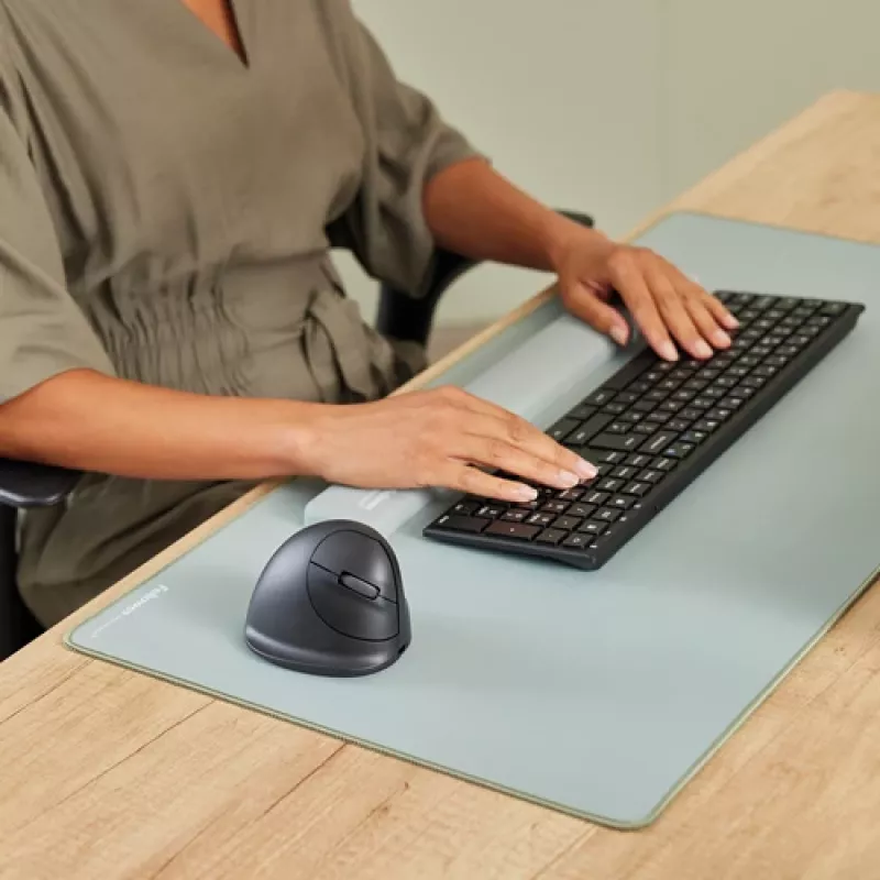 Fellowes Vertikale kabellose Maus Breyta Plus+ Ergonomische Linkshänder-Vertikalmaus mit antibakteriellem Schutz, Groß