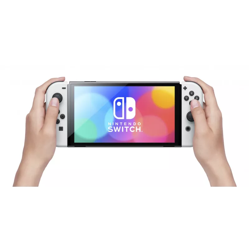 Nintendo Switch OLED tragbare Spielkonsole 17,8 cm (7″) 64 GB Touchscreen Wi-Fi Schwarz, Weiß