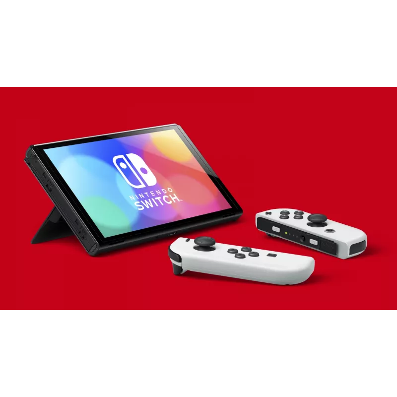 Nintendo Switch OLED tragbare Spielkonsole 17,8 cm (7″) 64 GB Touchscreen Wi-Fi Schwarz, Weiß