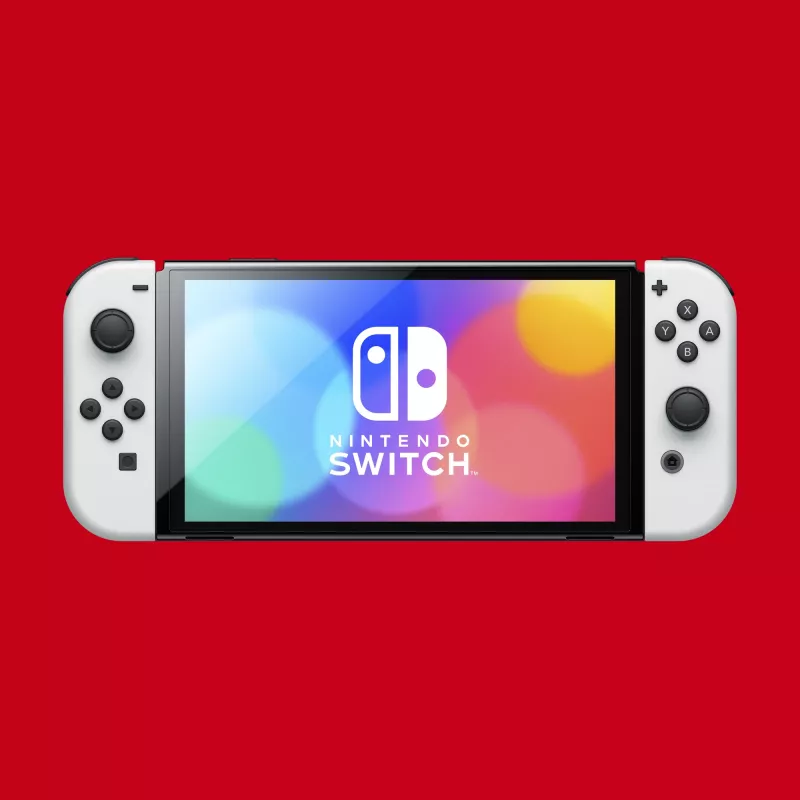 Nintendo Switch OLED tragbare Spielkonsole 17,8 cm (7″) 64 GB Touchscreen Wi-Fi Schwarz, Weiß