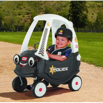 Little Tikes Tikes Patrol Polizeiauto, 1,5 Jahr(e), 4 Rad/Räder, Kunststoff, Schwarz, Weiß, Batterien erforderlich