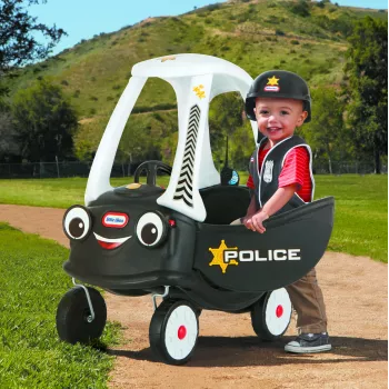 Little Tikes Tikes Patrol Polizeiauto, 1,5 Jahr(e), 4 Rad/Räder, Kunststoff, Schwarz, Weiß, Batterien erforderlich