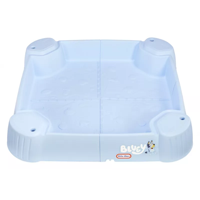 Little Tikes Bluey Beach Day Sandkasten, quadratisch, Kunststoff, blau, Sandkasten