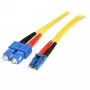 StarTech.com 1m Glasfaserkabel - Singlemode-Duplex 9/125 LSZH Glasfaser-Patchkabel - LC/SC