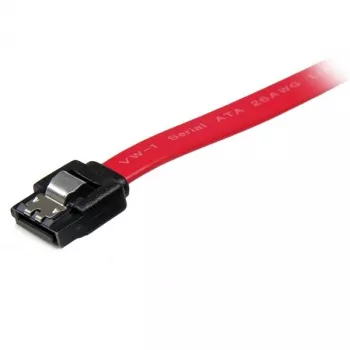 StarTech.com 12 Zoll Latching SATA-Kabel, 0,304 m, SATA III, SATA 7-Pin, SATA 7-Pin, Stecker/Stecker, Rot