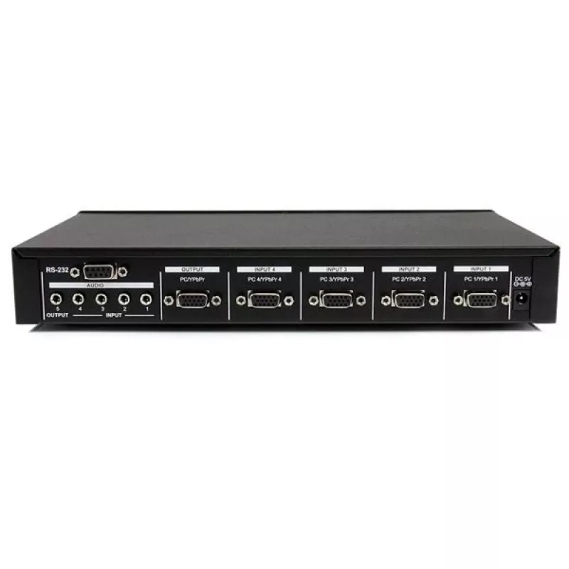 StarTech.com 4-fach VGA Video-Audio-Umschalter mit RS232-Steuerung