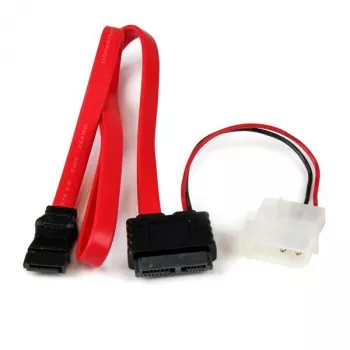 StarTech.com 20in Slimline SATA auf SATA mit LP4 Stromkabel-Adapter