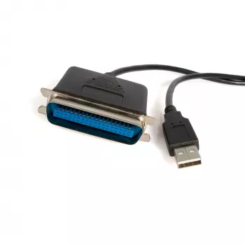 StarTech.com ICUSB128410 3 m (10 ft) USB-auf-Parallel-Drucker-Adapterkabel, Stecker/Stecker, Schwarz