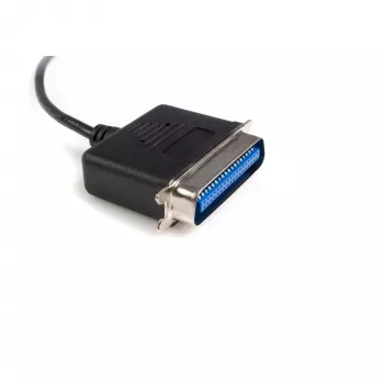 StarTech.com ICUSB128410 3 m (10 ft) USB-auf-Parallel-Drucker-Adapterkabel, Stecker/Stecker, Schwarz