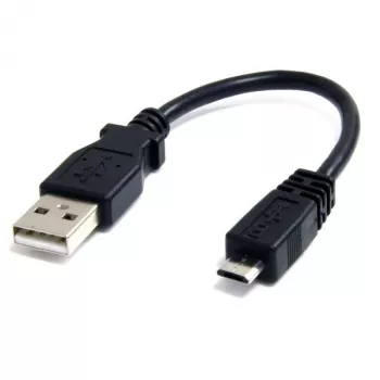 StarTech.com 15 cm Micro-USB-Kabel - A auf Micro B, 0,1524 m, USB A, Micro-USB B, Stecker/Stecker, 0,48 Gbit/s, Schwarz