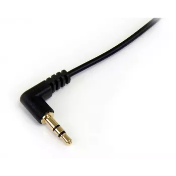 StarTech.com 6 ft schlank 3,5-mm-Klinke auf gewinkelten Stereo-Audiokabel - M/M