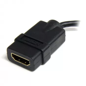 StarTech.com Micro HDMI auf HDMI Adapter - 4K 30Hz Video - Robuster High Speed Micro HDMI Typ-D auf HDMI 1.4 Konverter/Kabeladapter-Dongle - Ultra HD HDMI Monitore, Fernseher & Displays - Bu/St