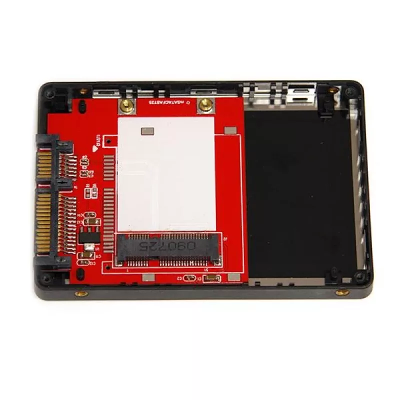 StarTech.com 2,5-Zoll-SATA-auf-Mini-SATA-SSD-Adaptergehäuse, Silber, 0 - 50 °C, -10 - 85 °C, 5 - 95 %, 68 mm, 98 mm