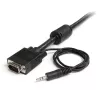 StarTech.com 2m Koax Hochauflösendes Monitor-VGA-Kabel mit Audio HD15 M/M