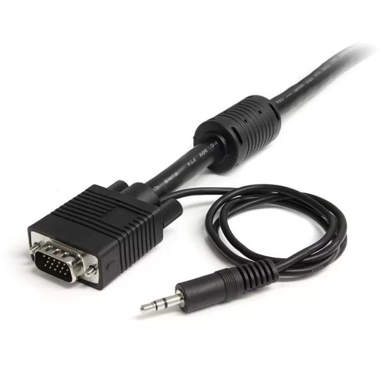 StarTech.com 2m Koax Hochauflösendes Monitor-VGA-Kabel mit Audio HD15 M/M