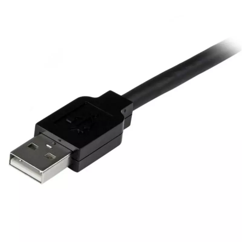 StarTech.com 15m USB 2.0 Active Extension Kabel - M/F, 15 m, USB A, USB A, USB 2.0, Male/Female, Schwarz
