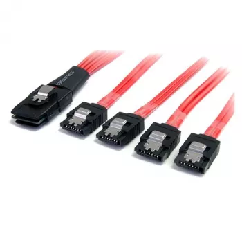 StarTech.com 1m Serial Attached SCSI SAS-Kabel – SFF-8087 auf 4x verriegelnde SATA