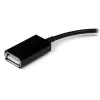 StarTech.com USB OTG-Adapterkabel für Samsung Galaxy Tab, 0,1524 m, Samsung 30p, USB A, Schwarz, Stecker, Buchse
