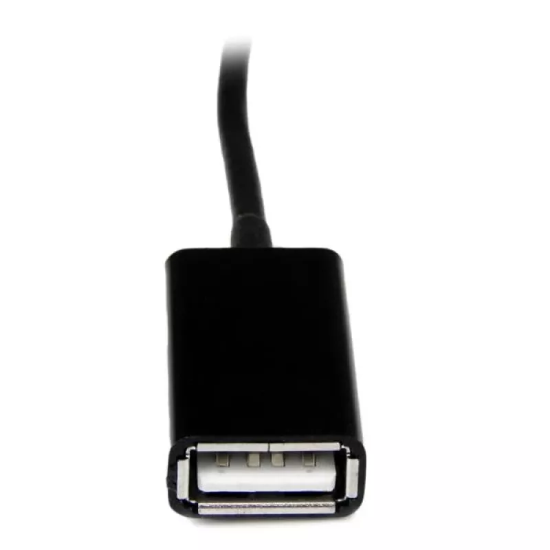 StarTech.com USB OTG-Adapterkabel für Samsung Galaxy Tab, 0,1524 m, Samsung 30p, USB A, Schwarz, Stecker, Buchse